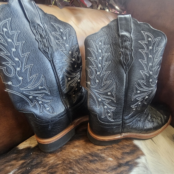 Lucchese full quill ostrich womens ropers - Picture 2 of 7